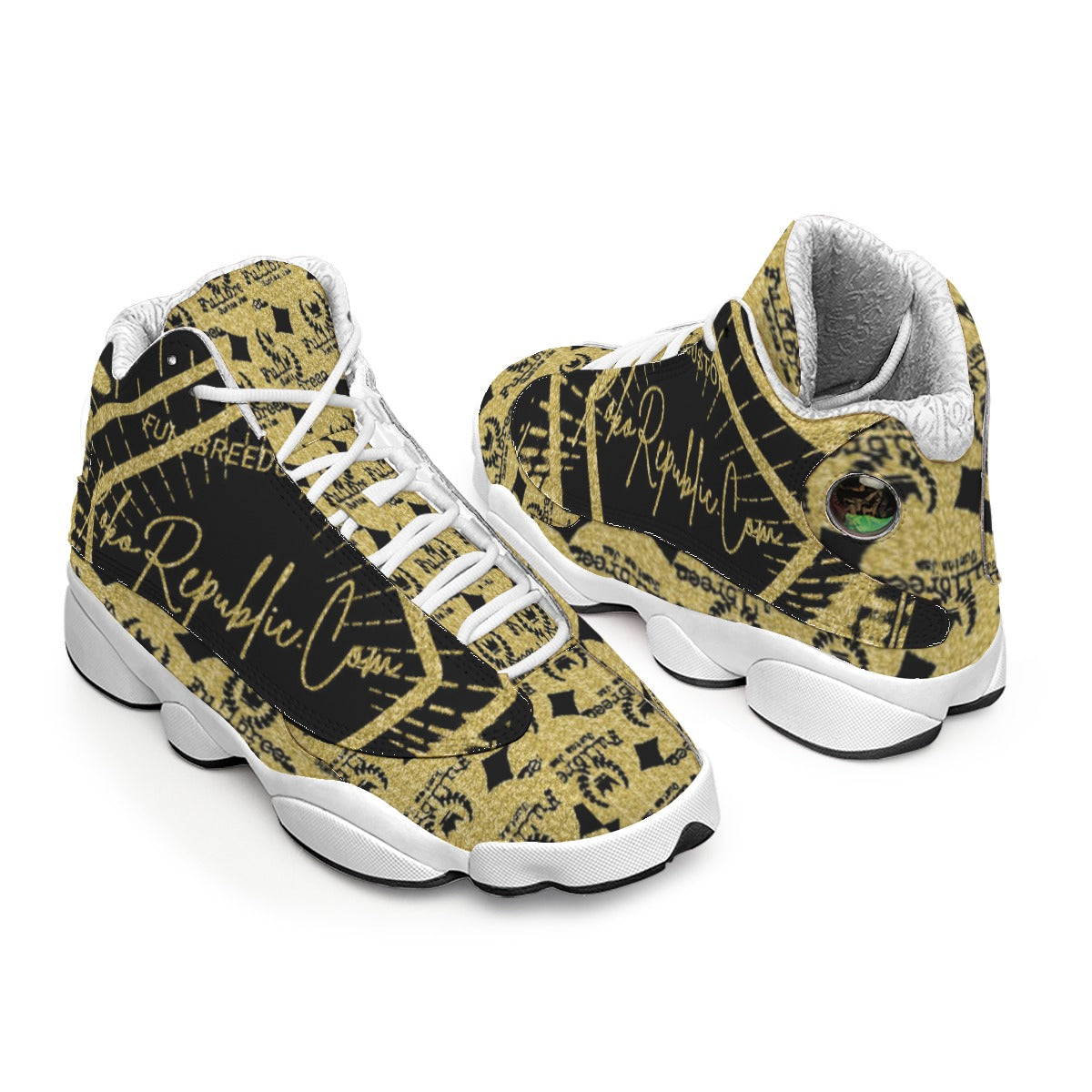 Kokorepublic Men's Curved Basketball Shoes With Thick Soles