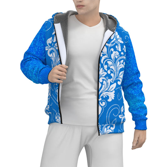 Kokorepublic  Men's Sherpa Fleece Zip Up Hoodie