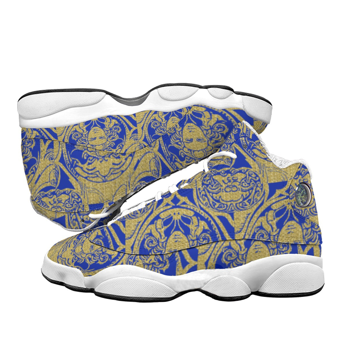 Kokorepublic Men's Curved Basketball Shoes With Thick Soles