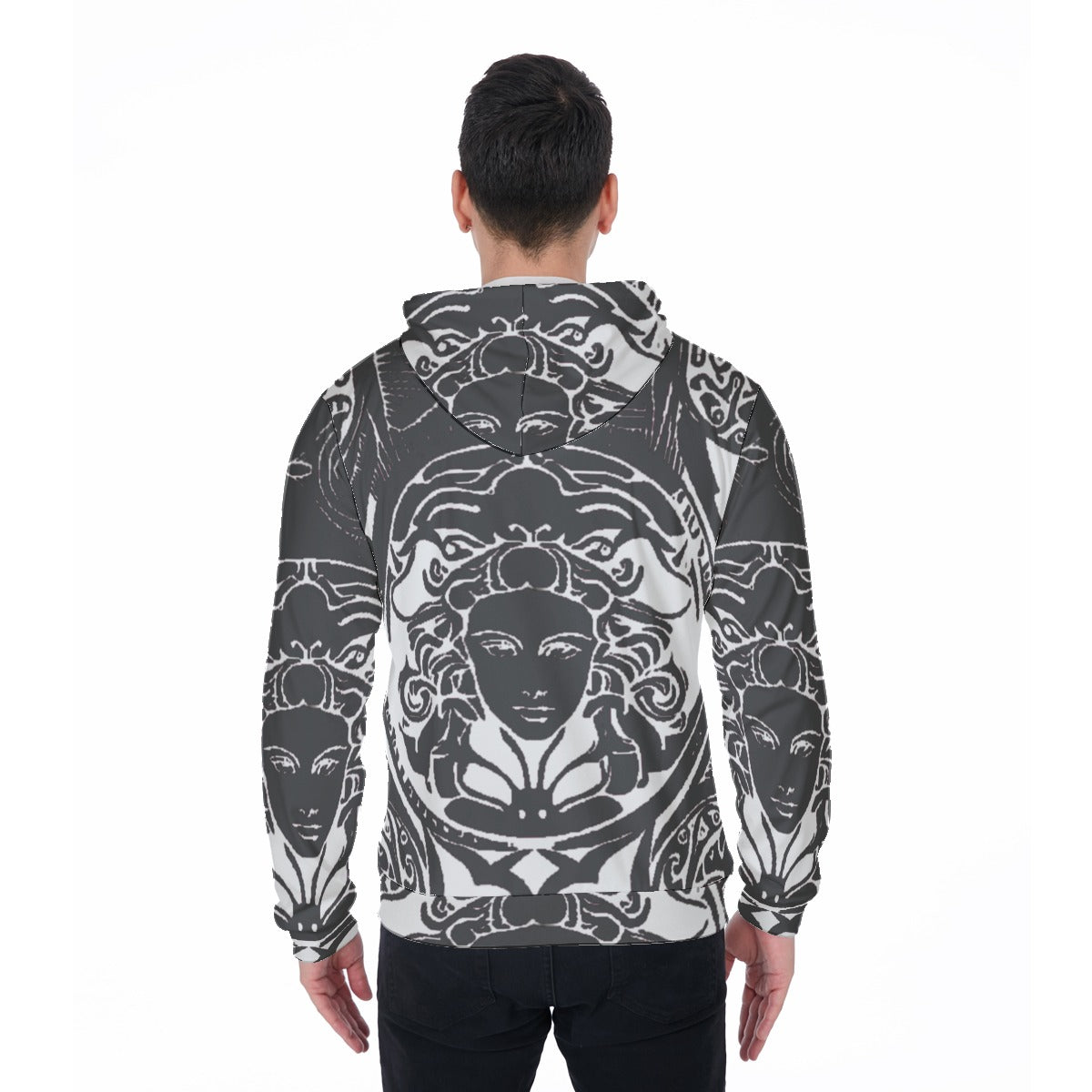 kokorepublic Men's Heavy Fleece Zip Up Hoodie