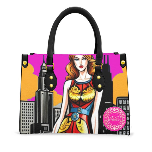 kokorepublic Women's Tote Bag With Black Handle