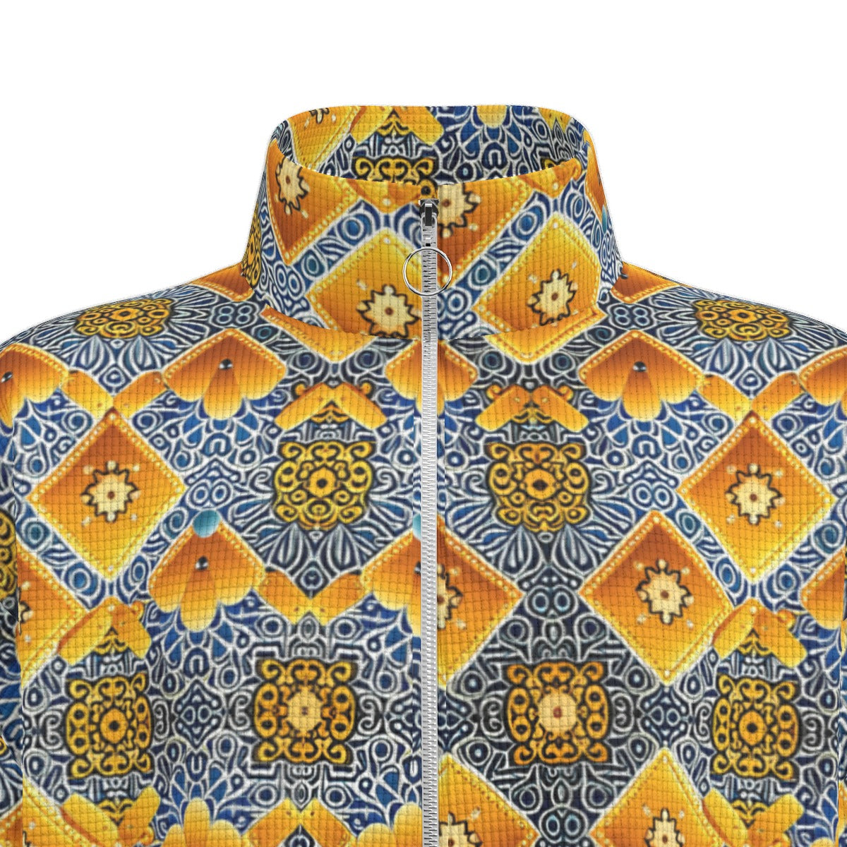 kokorepublic  Unisex Stand Collar Zipped Jacket