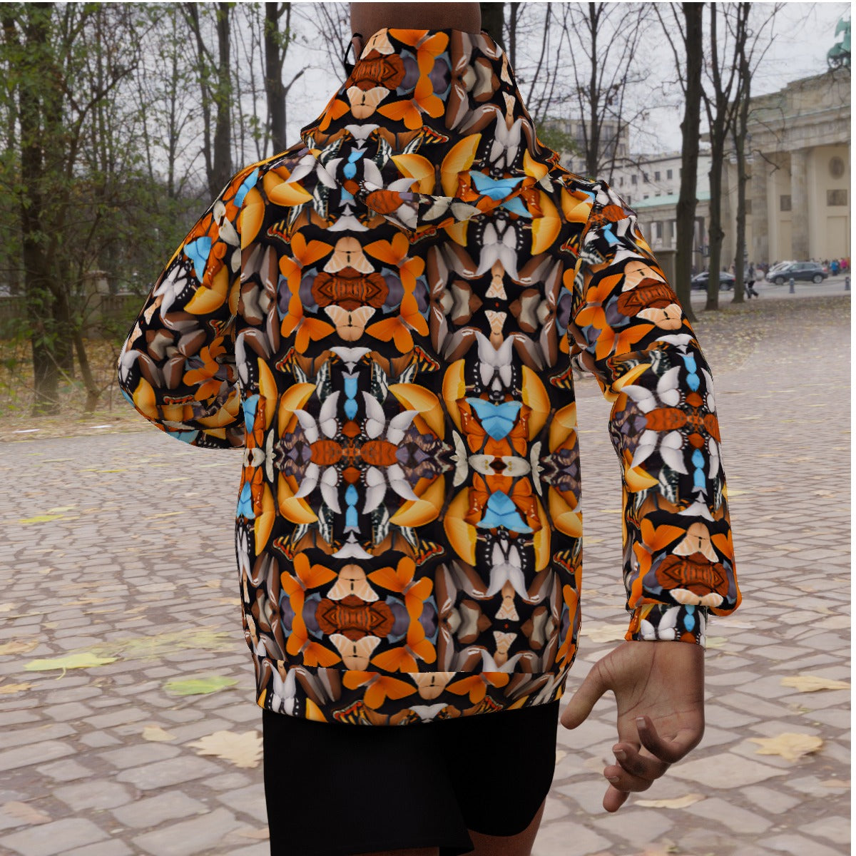 kokorepublic Print Men's Heavy Fleece Raglan Hoodie