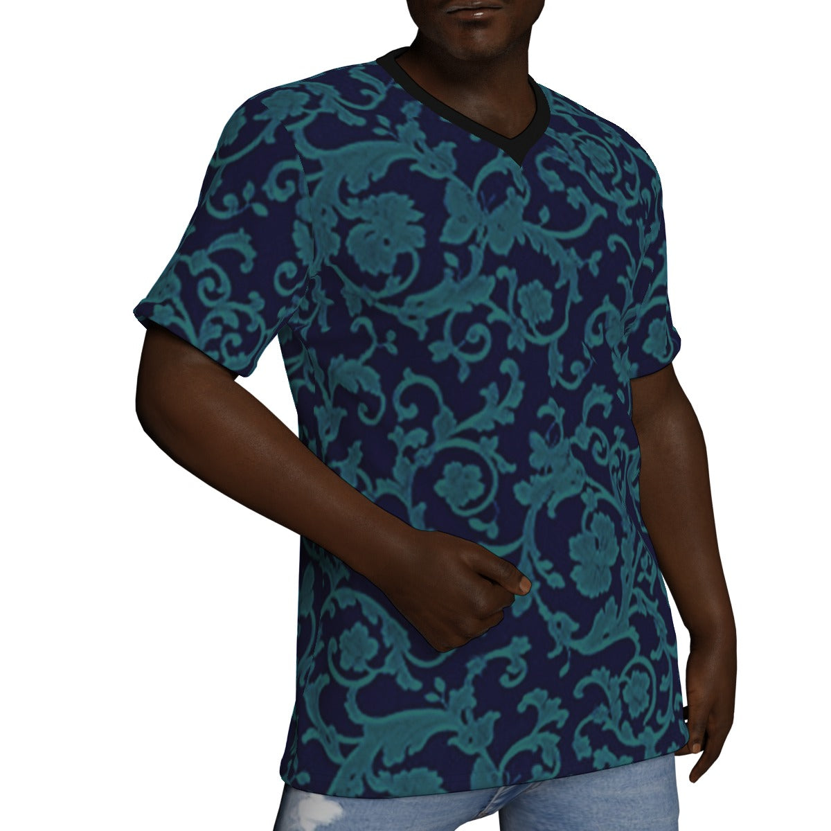 kokorepublic  Print V-Neck T-Shirt