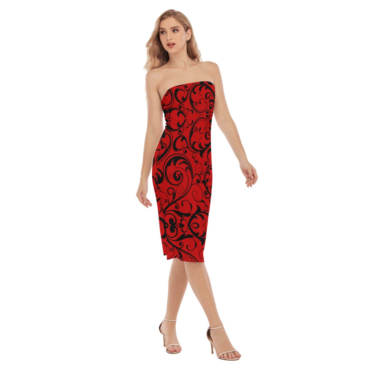 Kokorepublic Women's Side Split Tube Top Dress