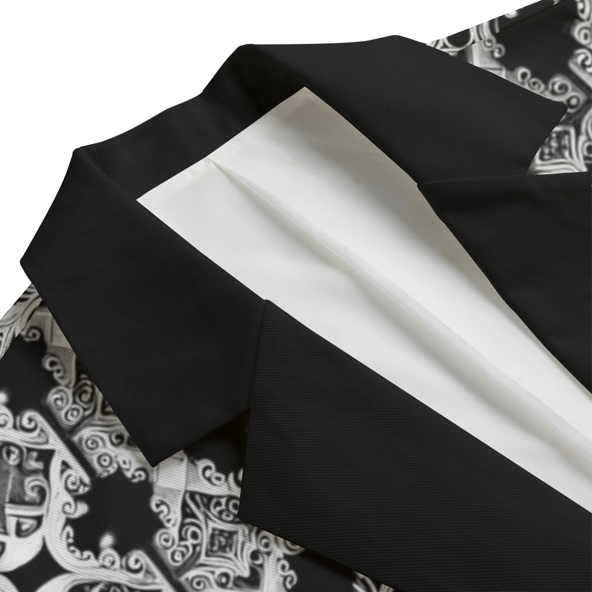 kokorepublic Print Men's Casual Flat Lapel Collar Blazer | 245GSM Cotton