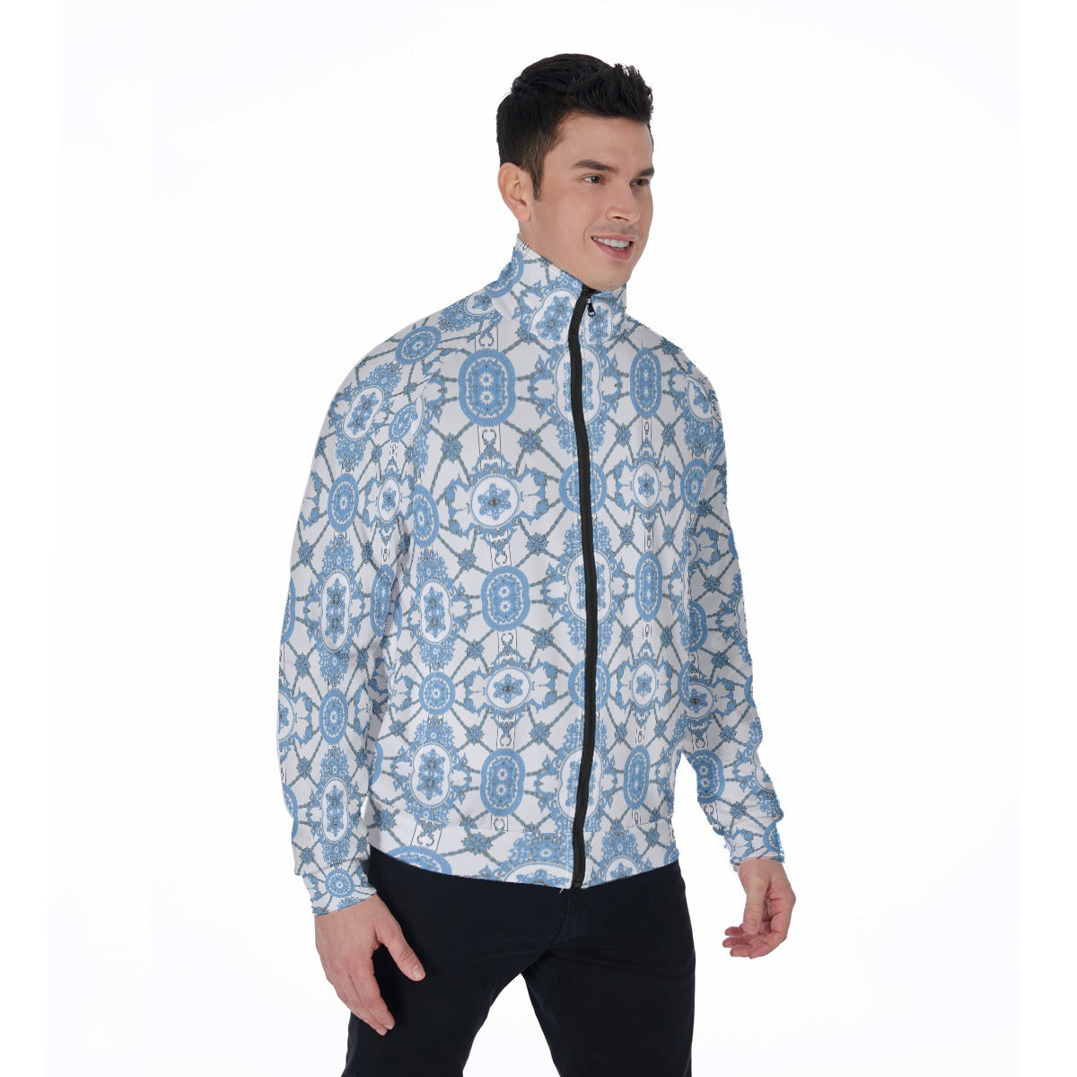 kokorepublic  Men's Stand Collar Jacket