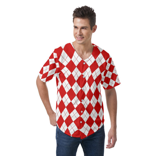 All-Over Print Men's Short Sleeve Baseball Jersey