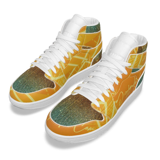 Men's Synthetic Leather Stitching Shoes