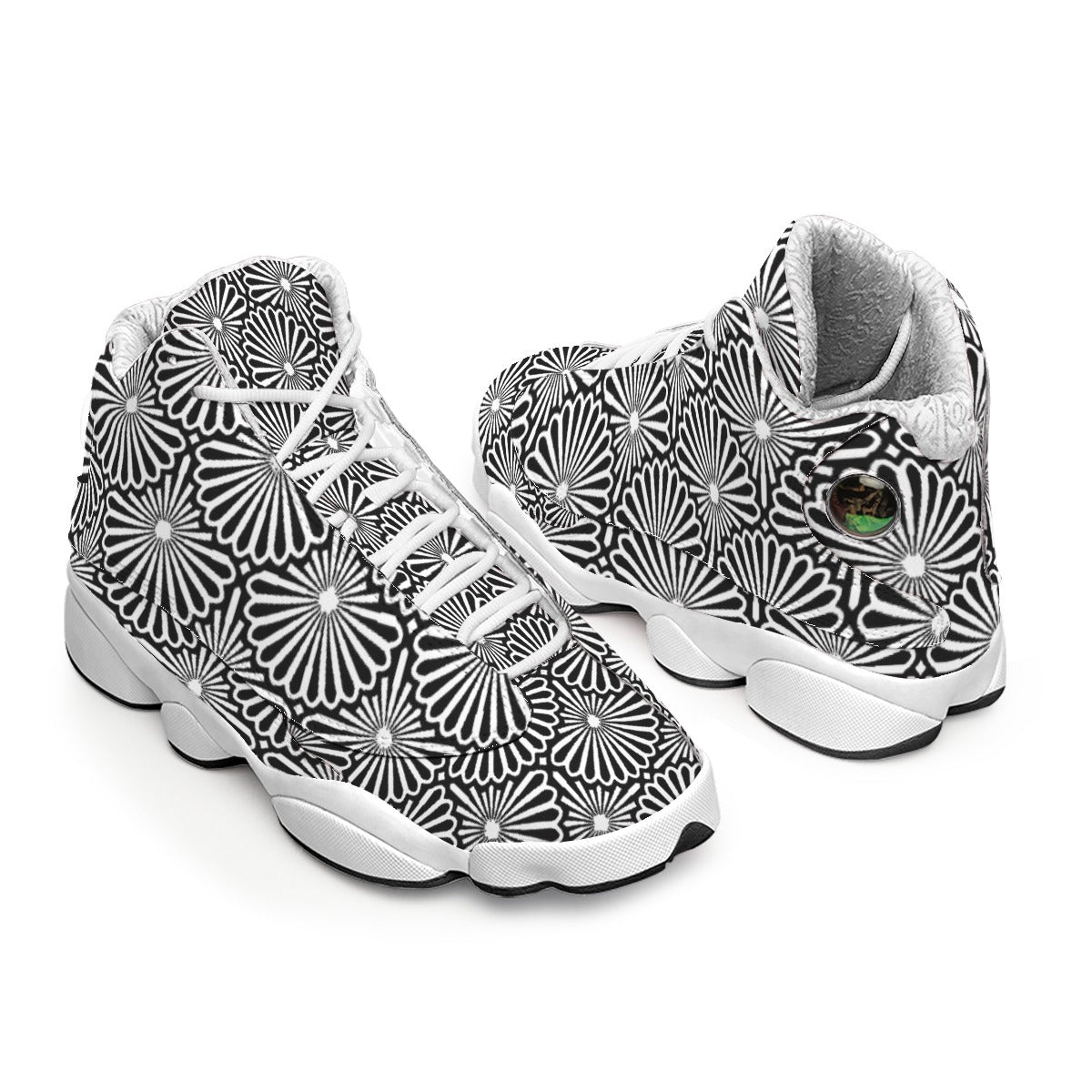 Kokorepublic Men's Curved Basketball Shoes With Thick Soles