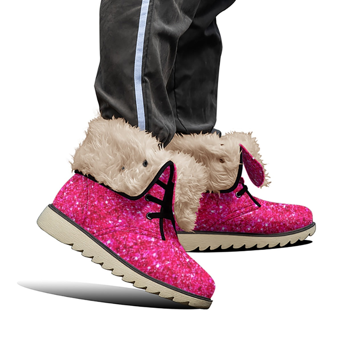 All-Over Print Women's Plush Boots