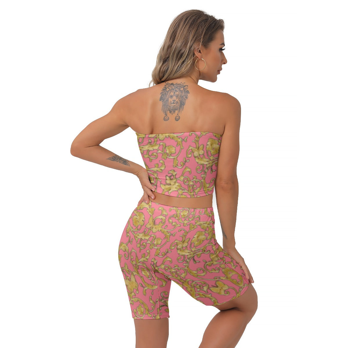 Kokorepublic Women's Breast Wrap Shorts Suit