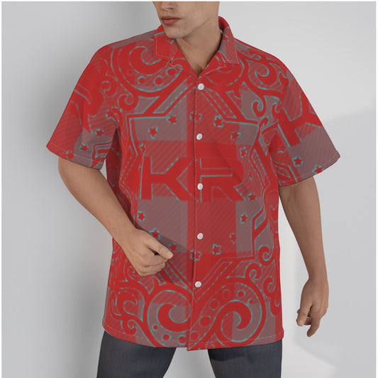 Koko Republic All-Over Print Men's Hawaiian Shirt With Button Closure