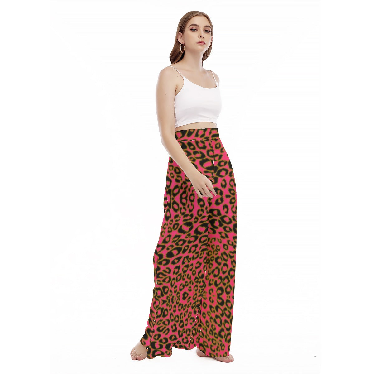 kokorepublic Print Women's High Waist Wide Leg Trousers