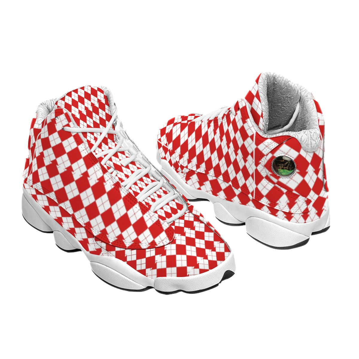 Men's Curved Basketball Shoes With Thick Soles