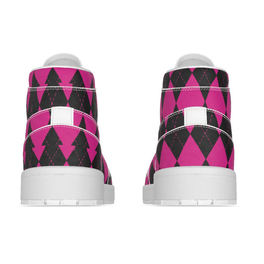 Women's Synthetic Leather Stitching Shoes