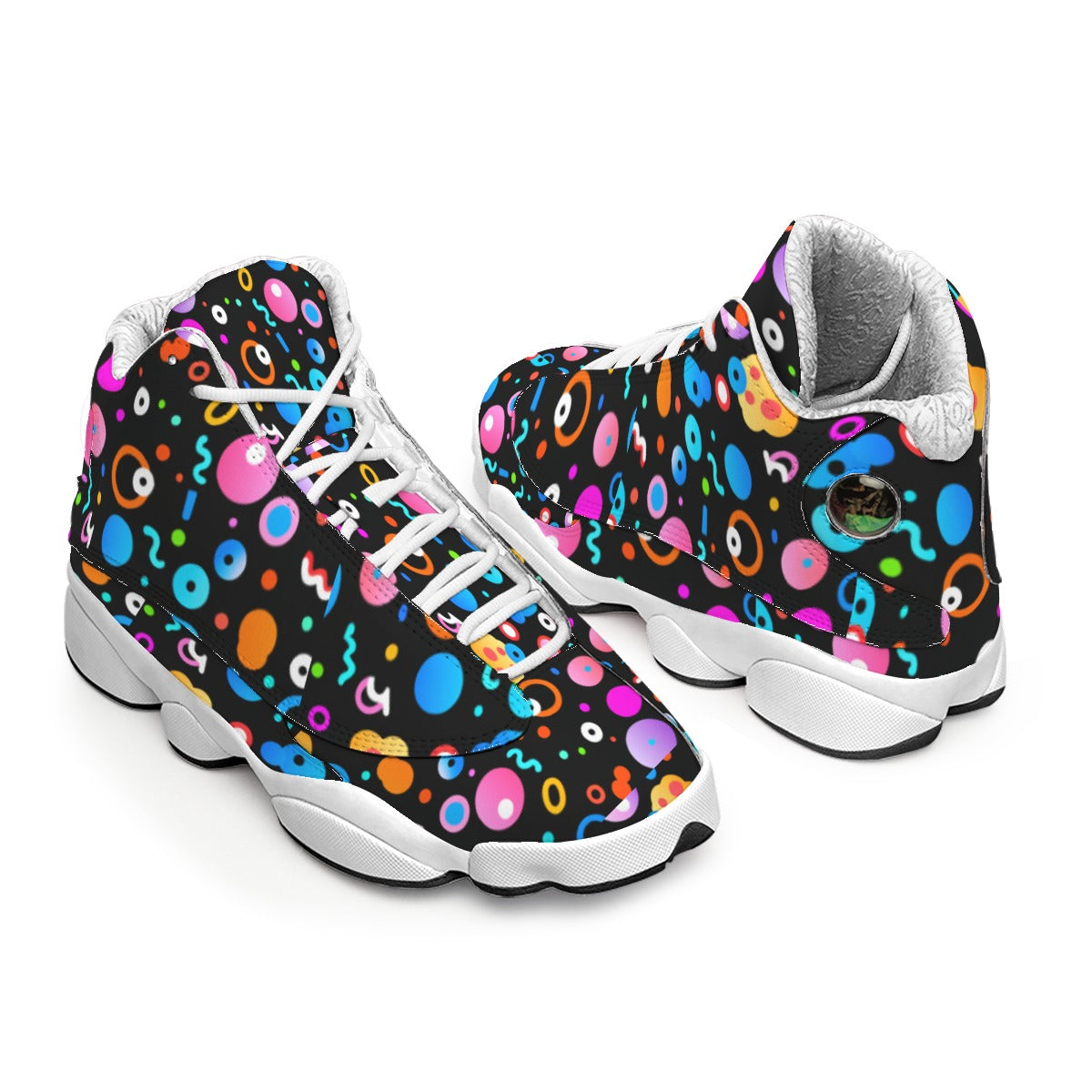 kokorepublic Men's Curved Basketball Shoes With Thick Soles