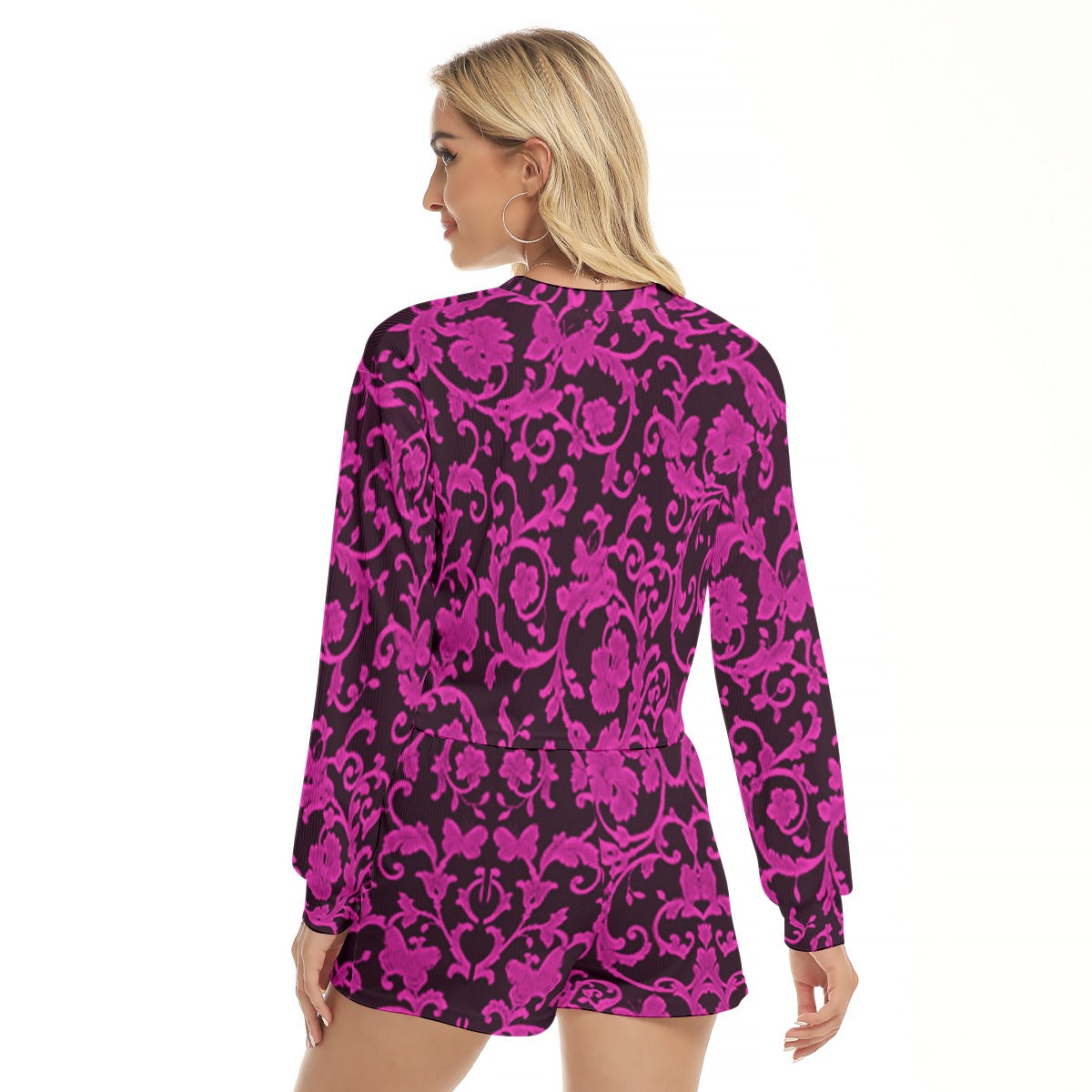 kokorepublic Women's Short Sweatshirt And Pants Suit