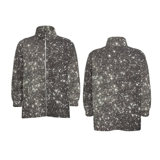 kokorepublic Print Unisex Stand Collar Zipped Jacket