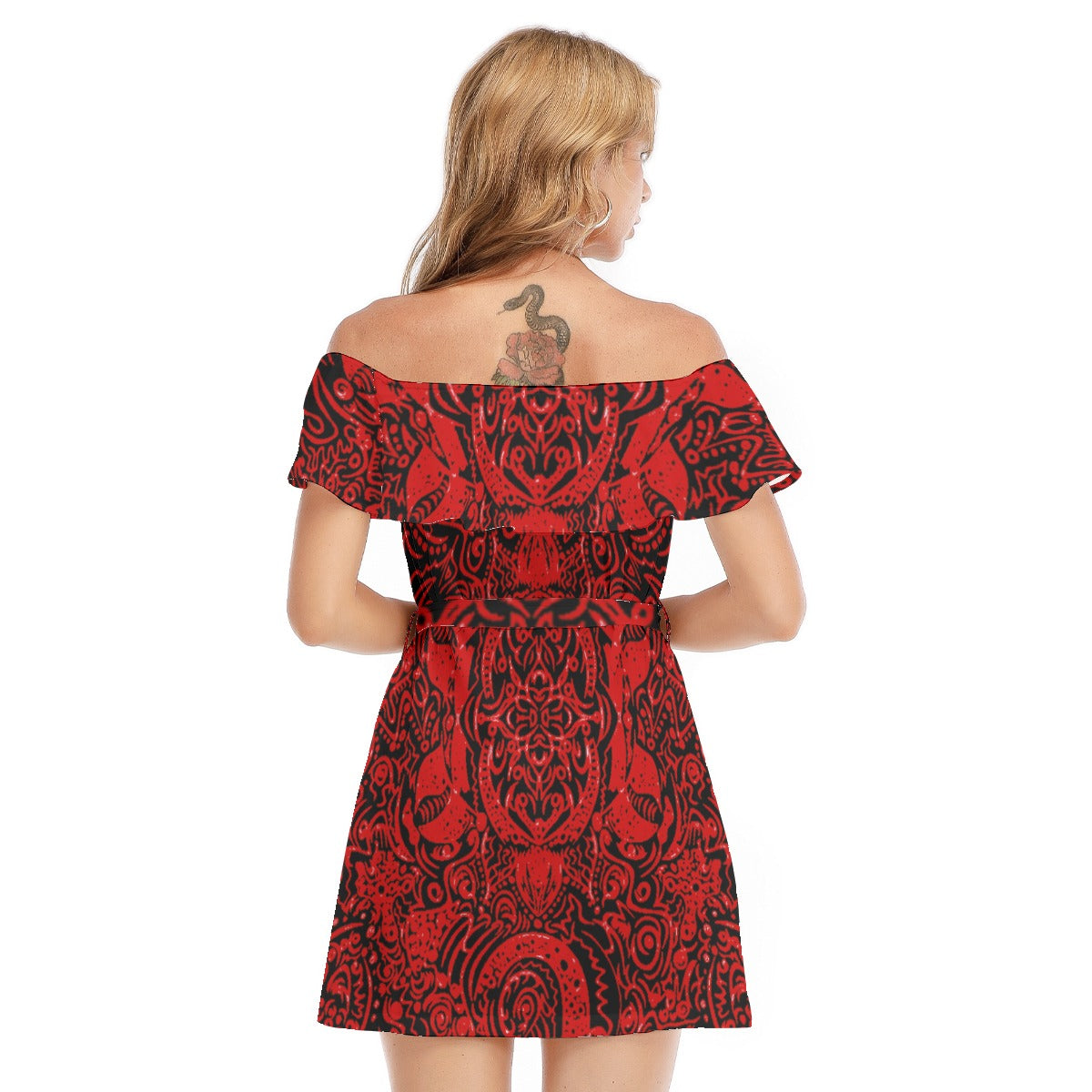 kokorepublic Women's Off-shoulder Dress With Ruffle