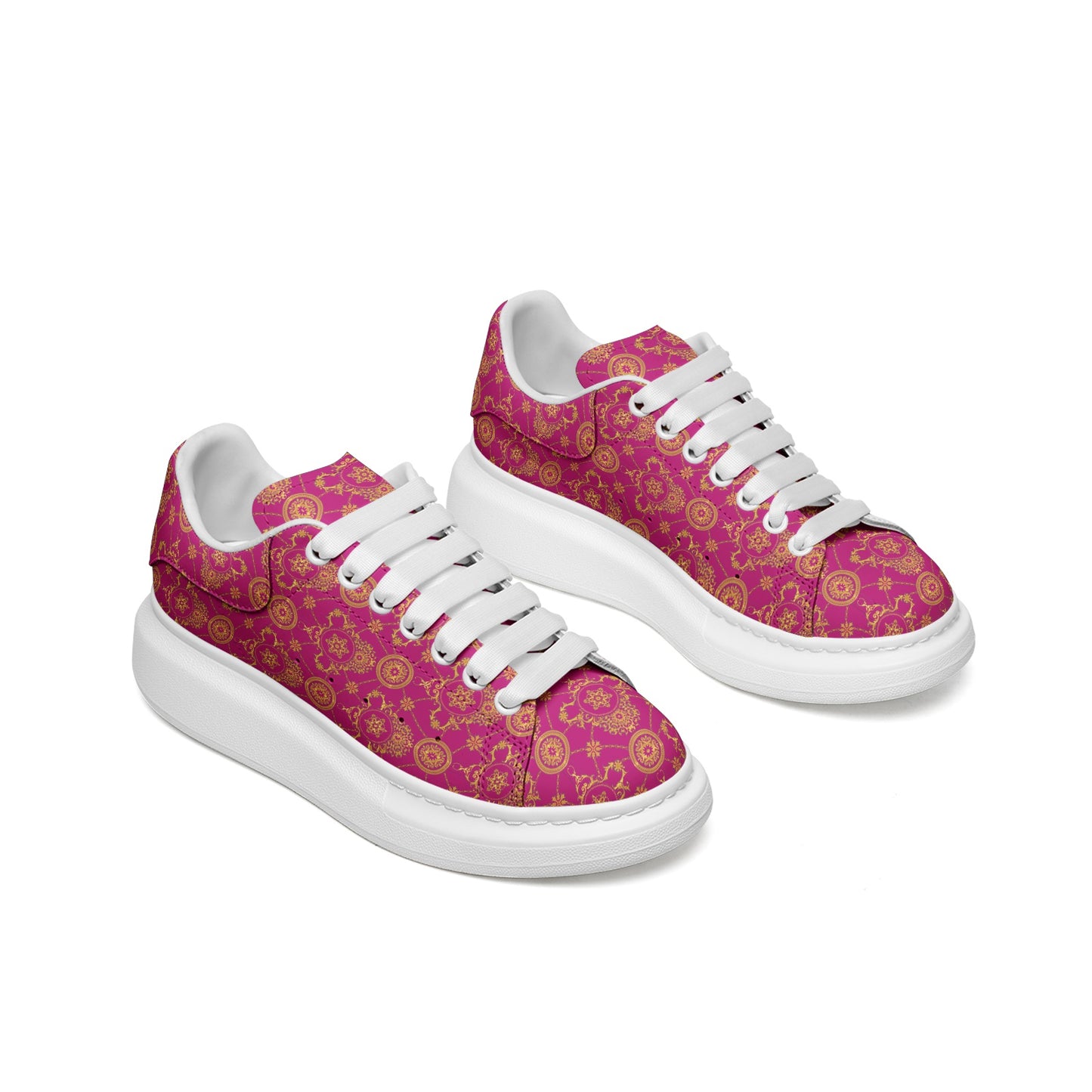 kokorepublic Unisex Non Slip Lace Up Leather Sneakers