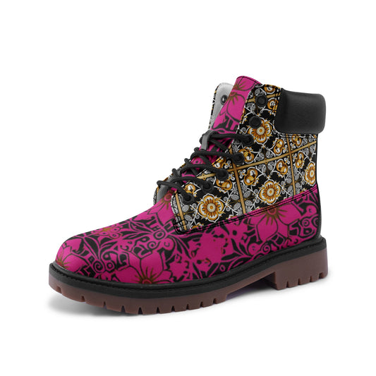 Premium Lightweight Microfiber Leather Chukka Boots