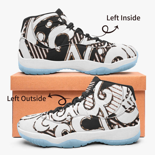 KokoRepublic AJ11 Basketball Sneakers -Blue Sole