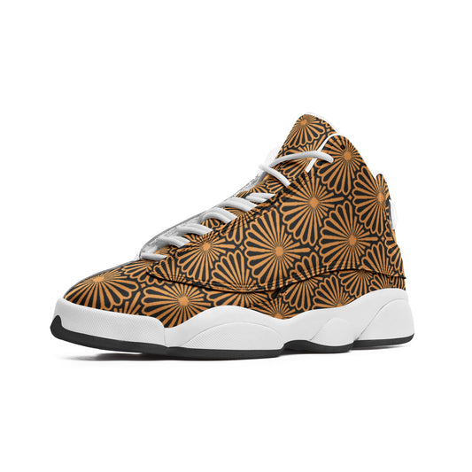 kokorepublic Unisex High Top Leather Sneakers