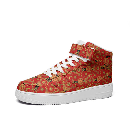 kokorepublic Unisex high Top Leather Sneakers