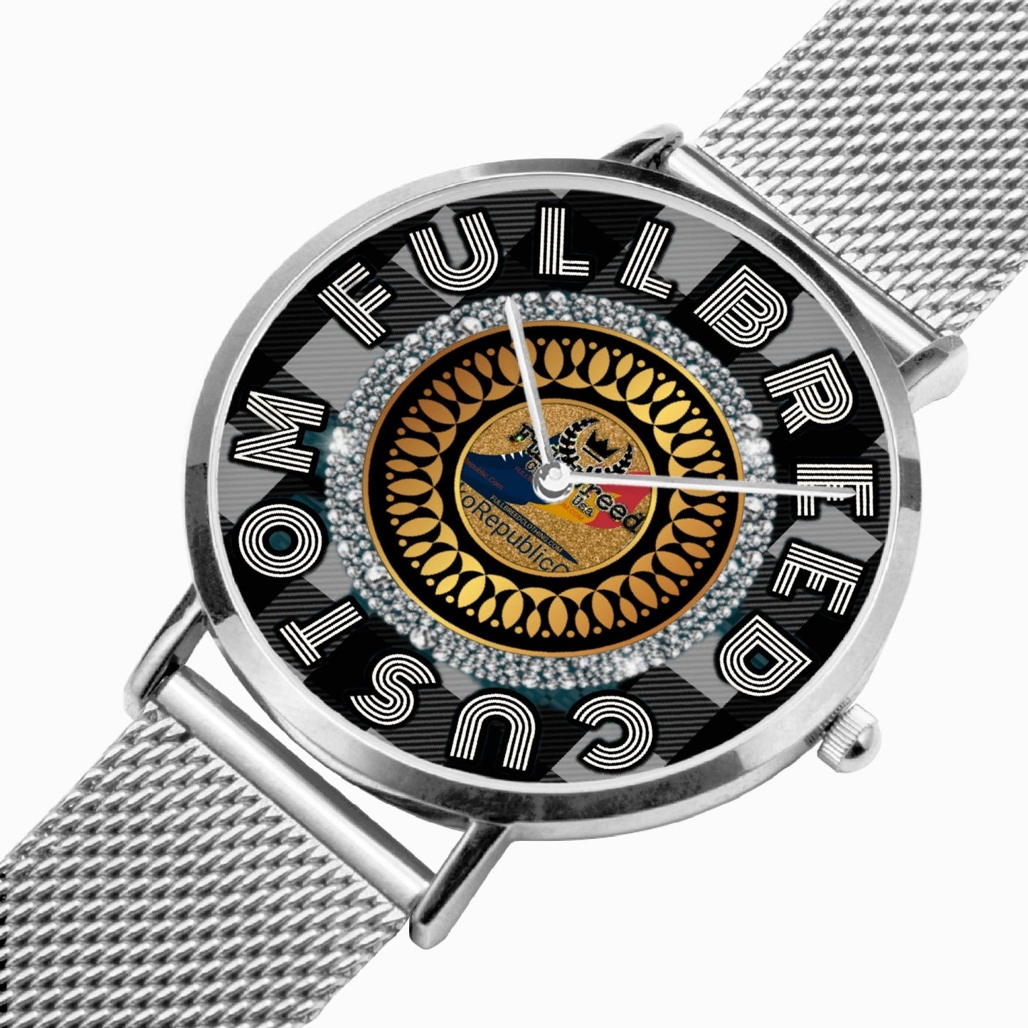KokoRepublic . Fashion Ultra-thin Stainless Steel Quartz Watch