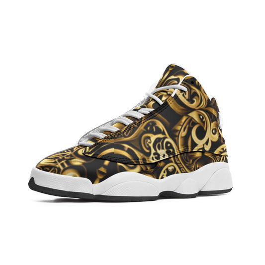 kokorepublic Unisex High Top Leather Sneakers